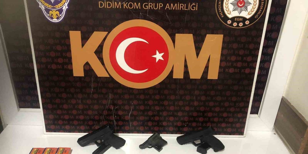 Didim’de ruhsatsız silah ele geçirildi: 1 gözaltı