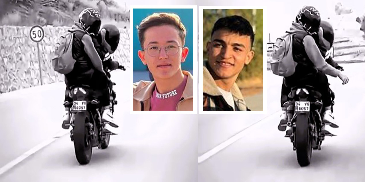 Motosiklet kazasında hayatını kaybeden iki arkadaştan son bakış