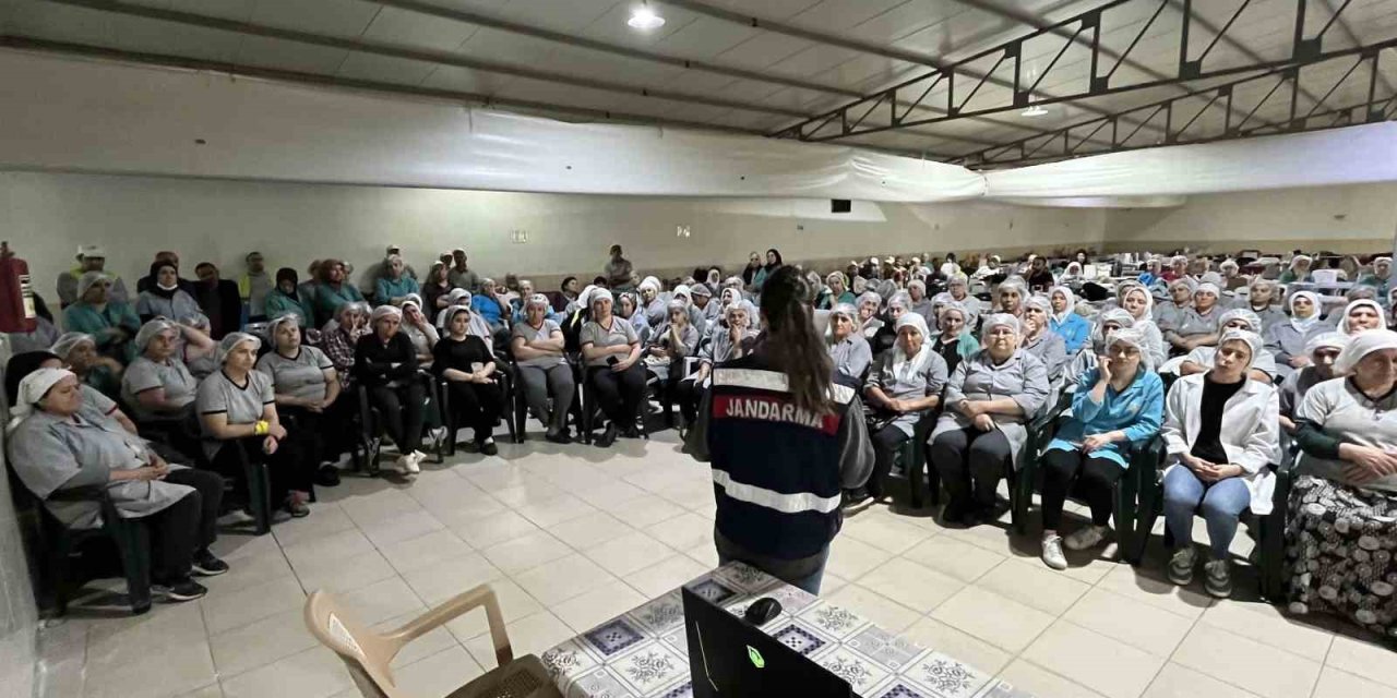 İncir fabrikasında ‘madde bağımlılığı’ eğitimi