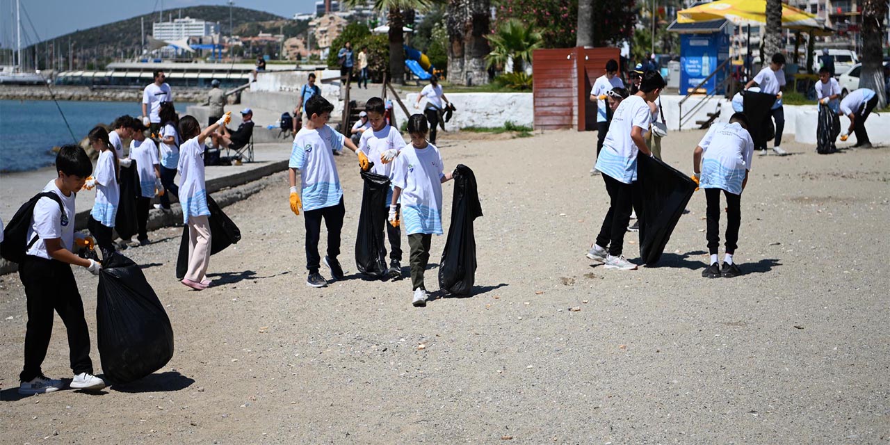 Kuşadası Belediyesi çevre dostu öğrencilerle el ele