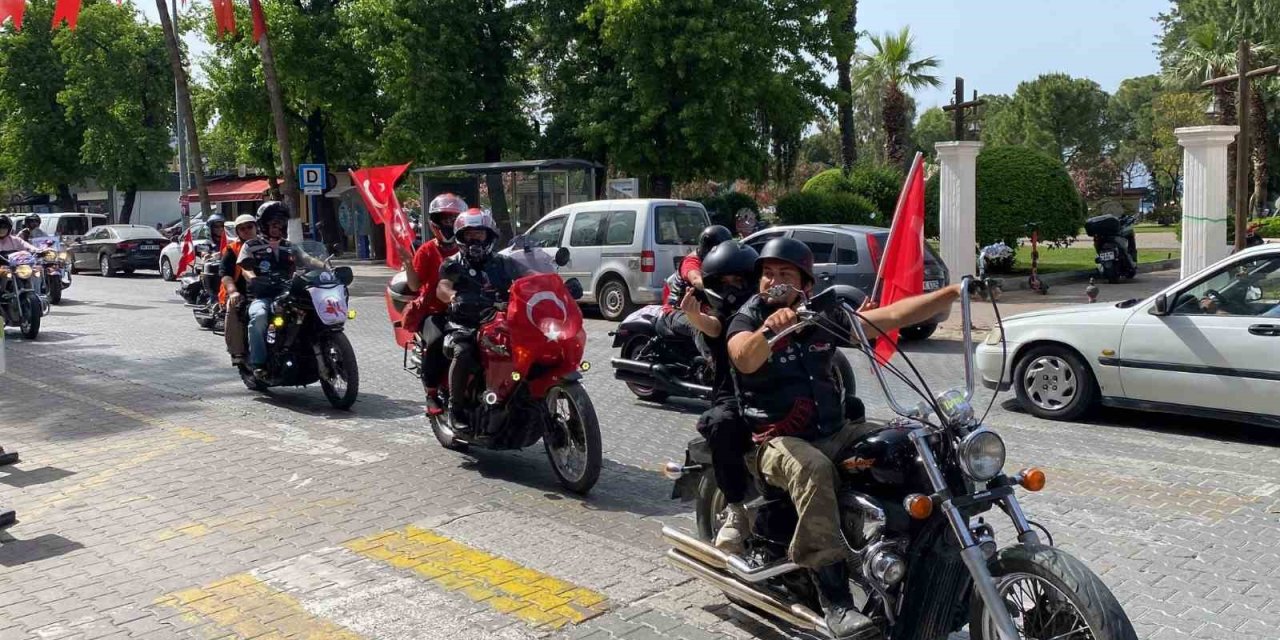 Fethiye’de 19 Mayıs motosiklet konvoyu