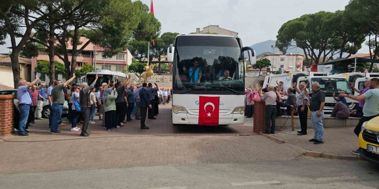 Kuyucaklı hacılar dualarla uğurlandı