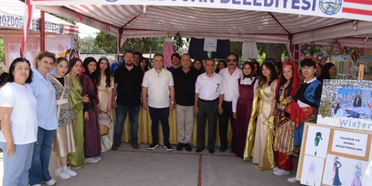 Bozdoğan İsmet Sezgin Mesleki ve Teknik Anadolu Lisesi Yıl Sonu Sergisi açıldı