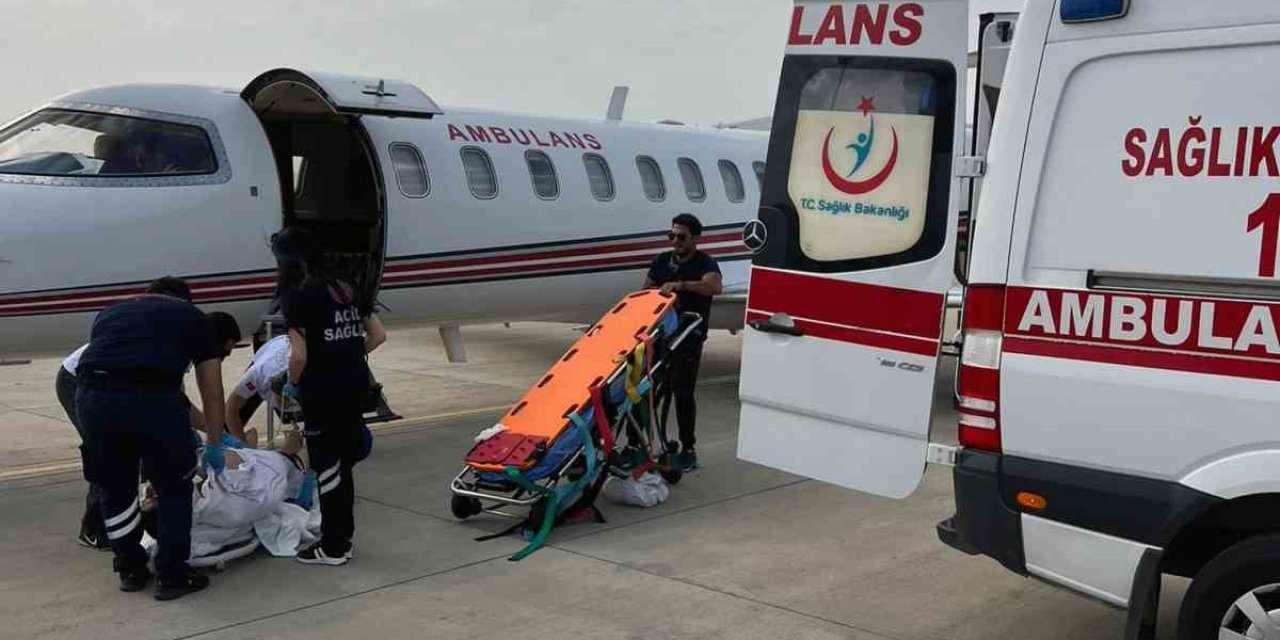 17 yaşındaki genç uçak ambulans ile İstanbul’a sevk edildi