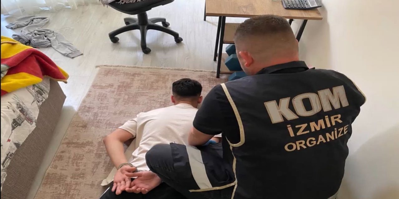 İzmir’de ’Kertenkeleler Operasyonu’nda suç örgütü çökertildi; 9 gözaltı
