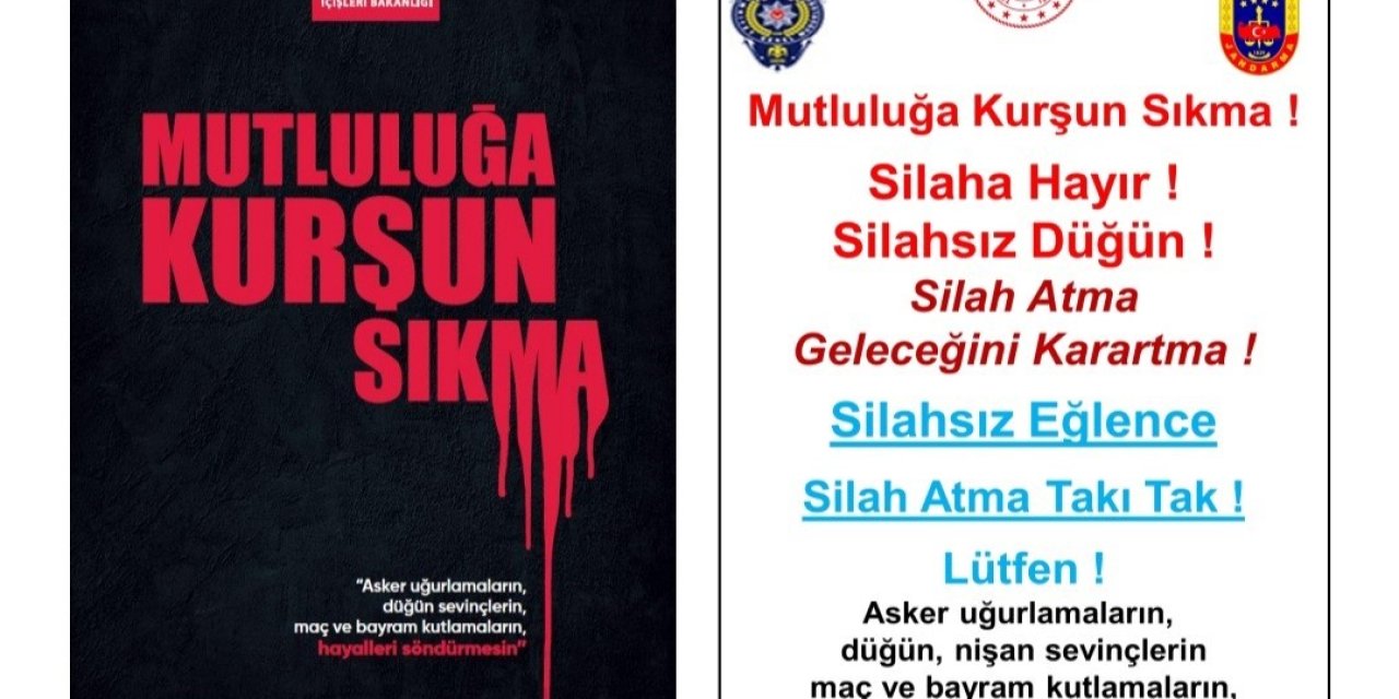 Jandarmadan önemli uyarı: ’Mutluluğa kurşun sıkma, geleceği karartma’