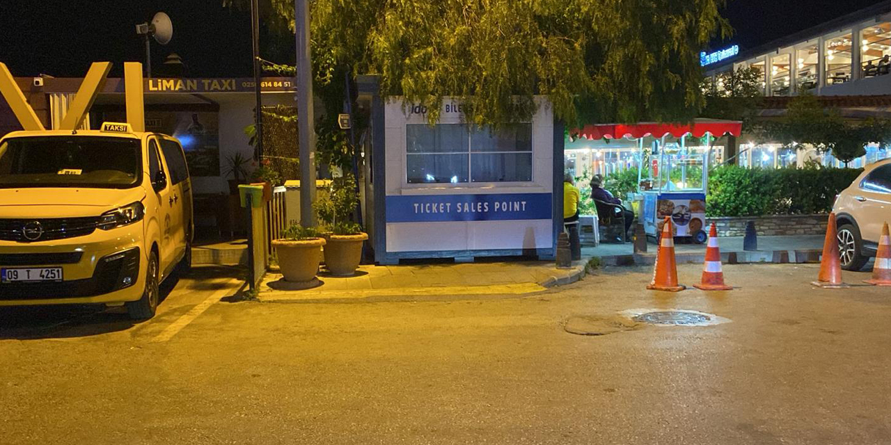 Kuşadası'nda İDO'nun bilet satış kulübesi büyük tepki çekti!