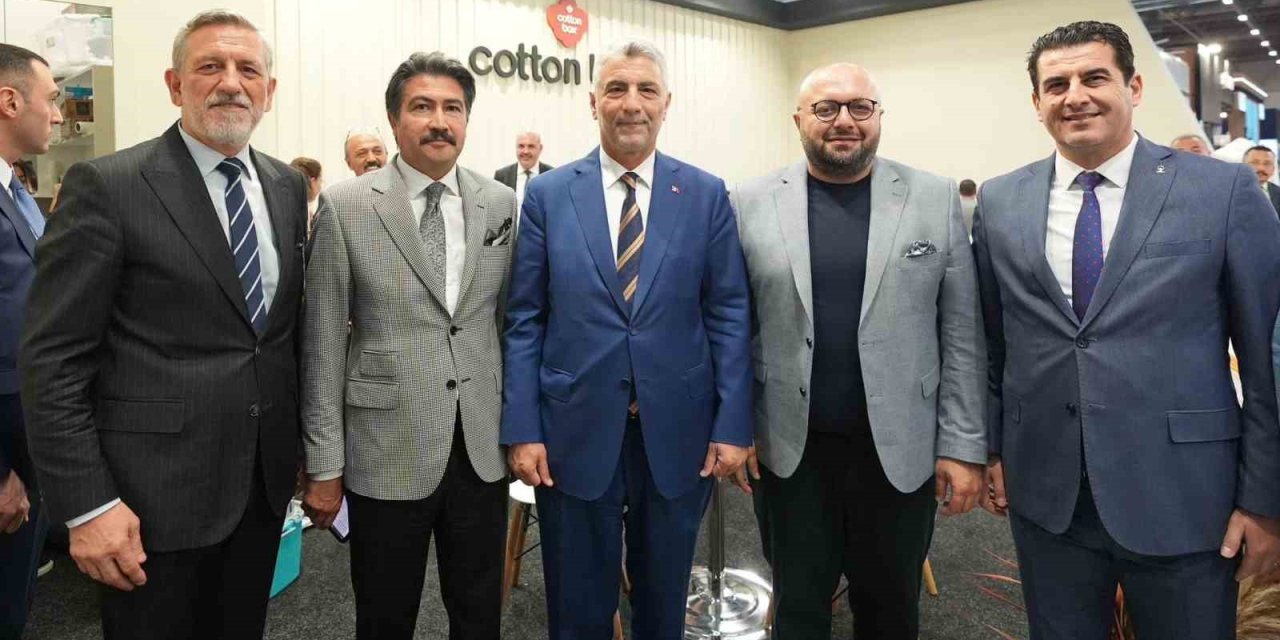 İl Başkanı Güngör, Bakan Bolat ile Denizlili firmaları fuarda ziyaret etti.