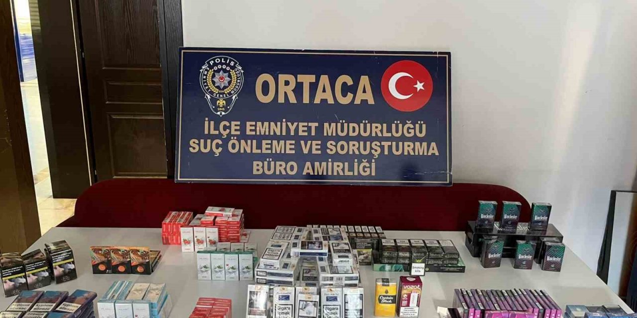 Ortaca’da bandrolsüz sigara ele geçirildi