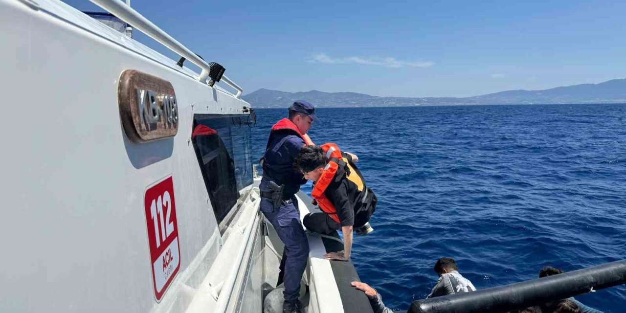 Aydın’da 31 düzensiz göçmen kurtarıldı