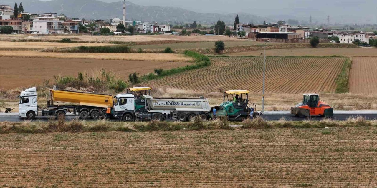 Aydın Büyükşehir Belediyesi yol yapım çalışmalarına devam ediyor