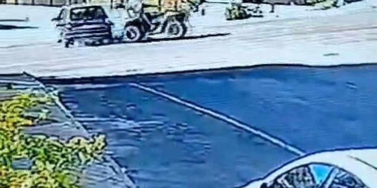 Otomobille çarpışan ehliyetsiz ATV sürücüsü hafif şekilde yaralandı
