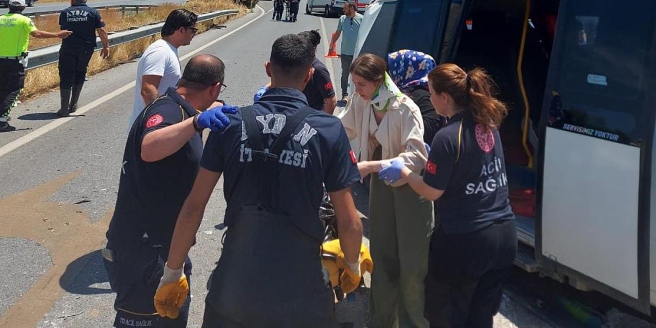 Aydın’da trafik kazası: 17 yaralı
