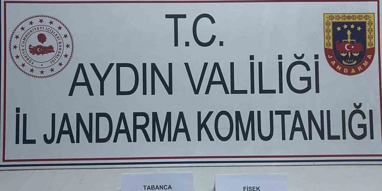 Aydın’da ruhsatsız tabanca ele geçirildi