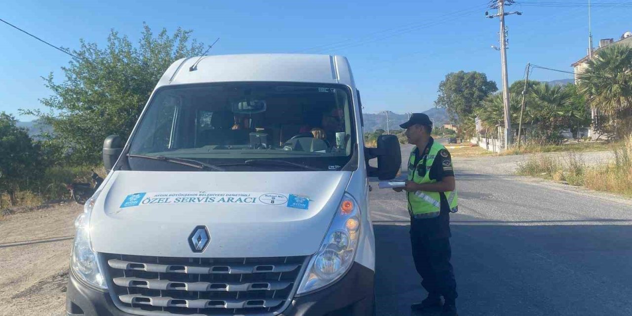 Karpuzlu’da okul servisleri denetlendi