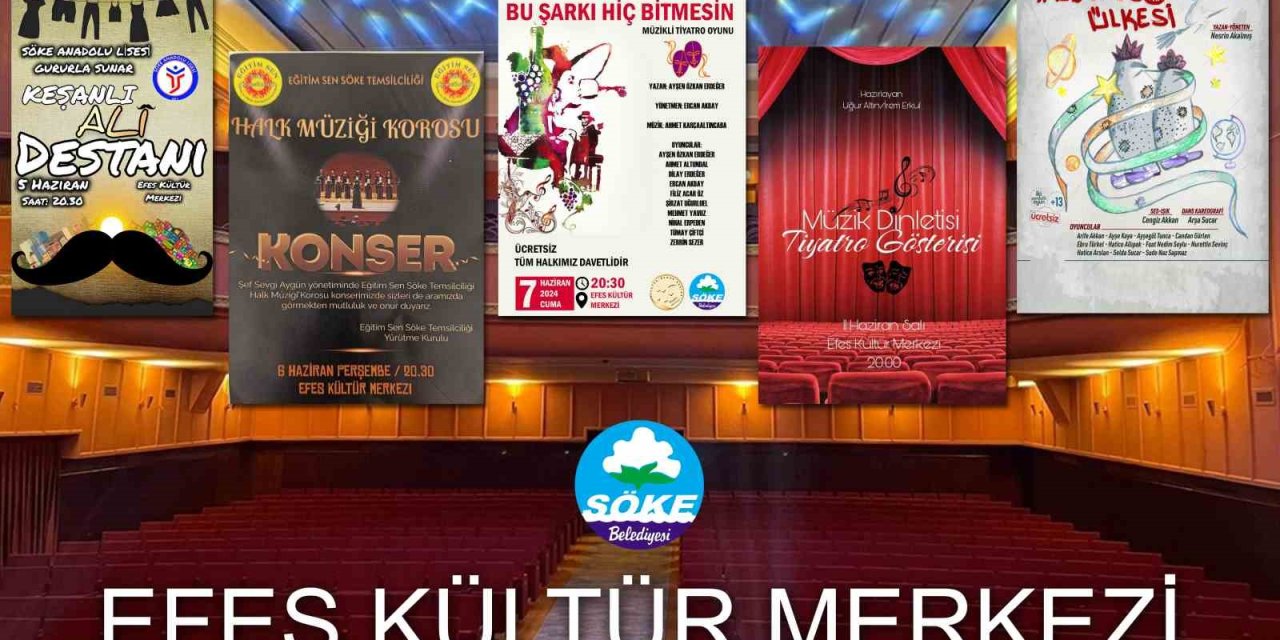 Efes Kültür Merkezi’nde Haziran ayı dolu dolu geçecek