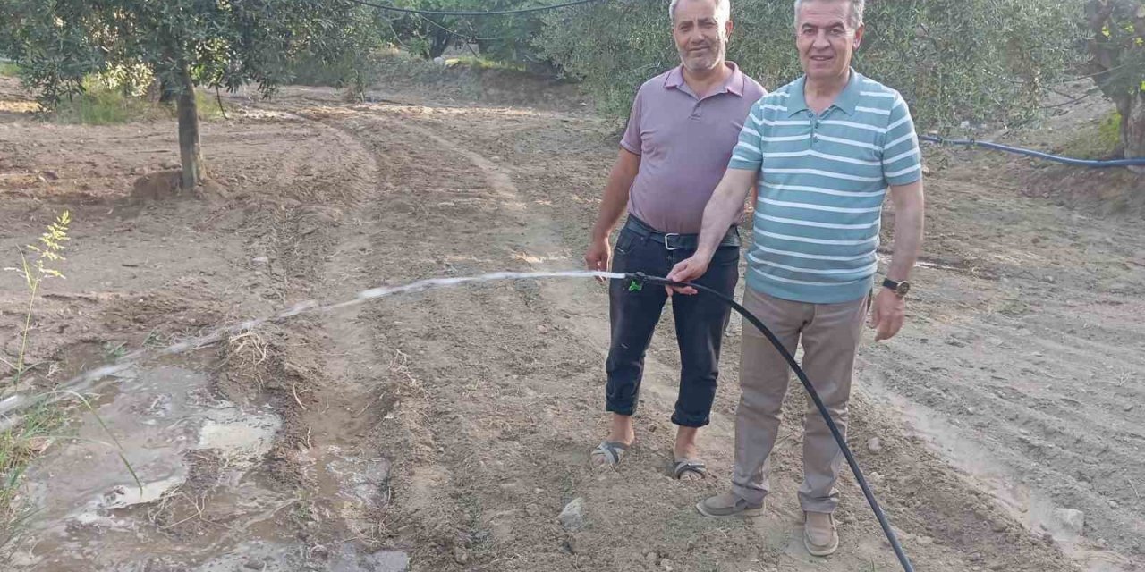 Buharkent’te 2 bin dönüm arazi modern sulamaya kavuştu