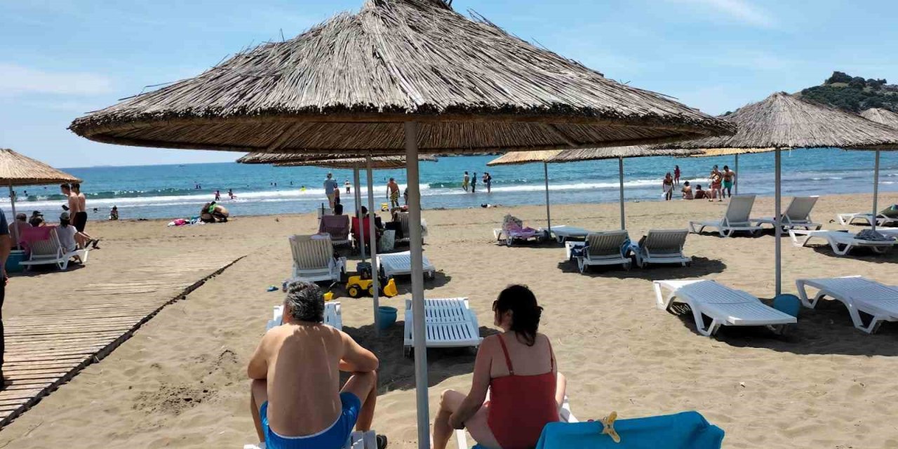 Ortaca Sarıgerme Sarçed halk plajı misafirlerini ağırlamaya başladı