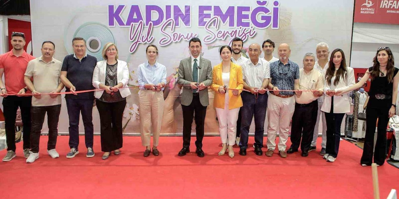 Bayraklılı kadınlarının yıl sonu sergisinde Filistin vurgusu