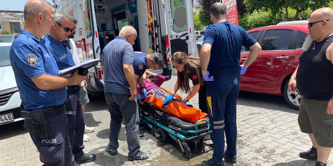 Balkonda düşen yaşlı kadın için ekipler seferber oldu