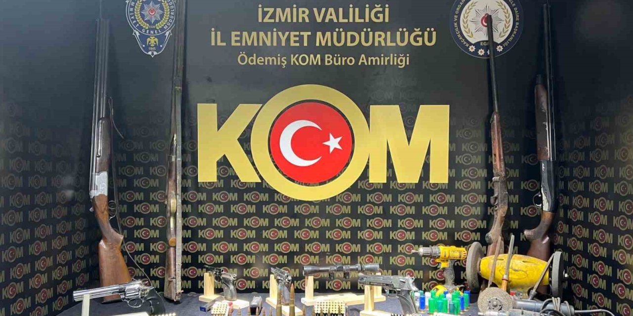 Ödemiş’te yasa dışı silah ticareti operasyonu: Uçaksavar mermileri ele geçirildi