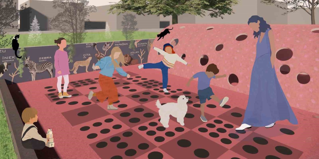 Özel ihtiyaçlı çocuklar için oyun parkı tasarladı