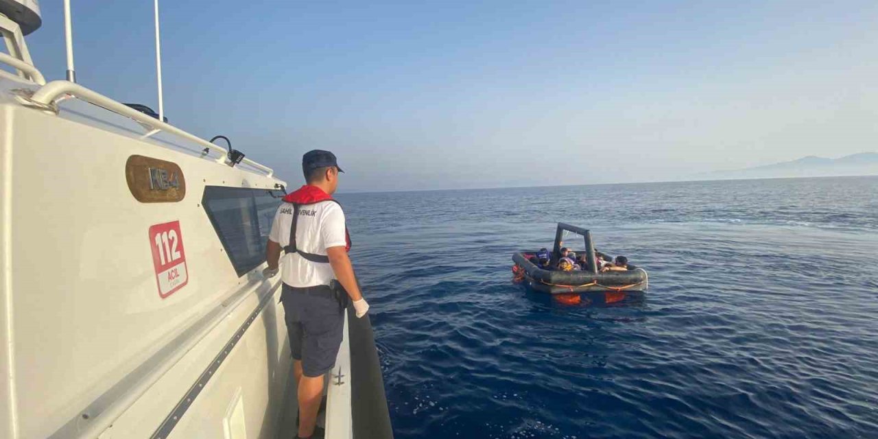 Aydın’da 11 düzensiz göçmen kurtarıldı