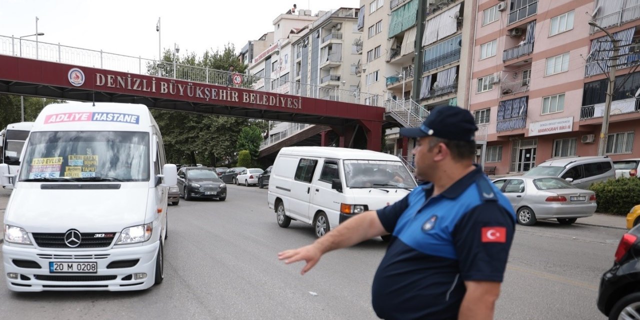 Denizli Büyükşehirden şehir içi minibüs hatlarına sıkı denetim