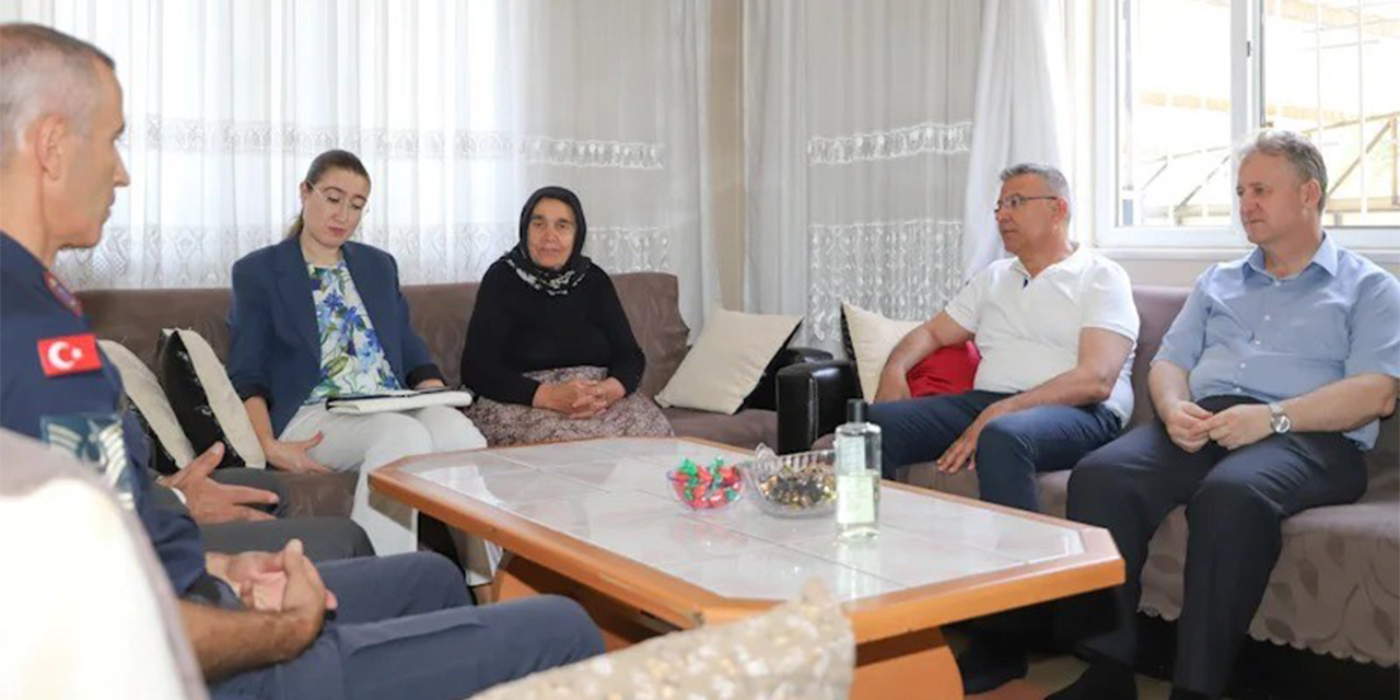 Başkan Güler, şehit ailelerini unutmadı