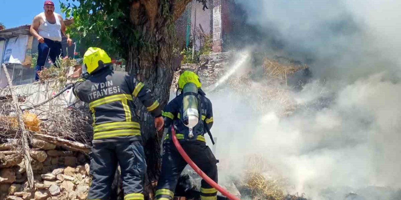 İtfaiyenin anında müdahalesi mahalleyi yanmaktan kurtardı
