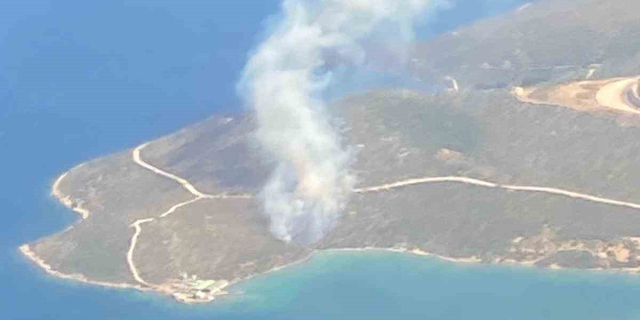 Urla’da orman yangını