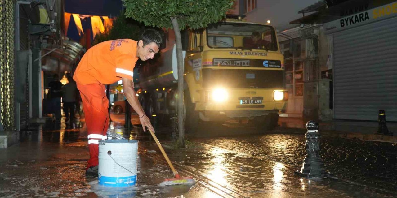 Milas Belediyesi’nden temizlik seferberliği