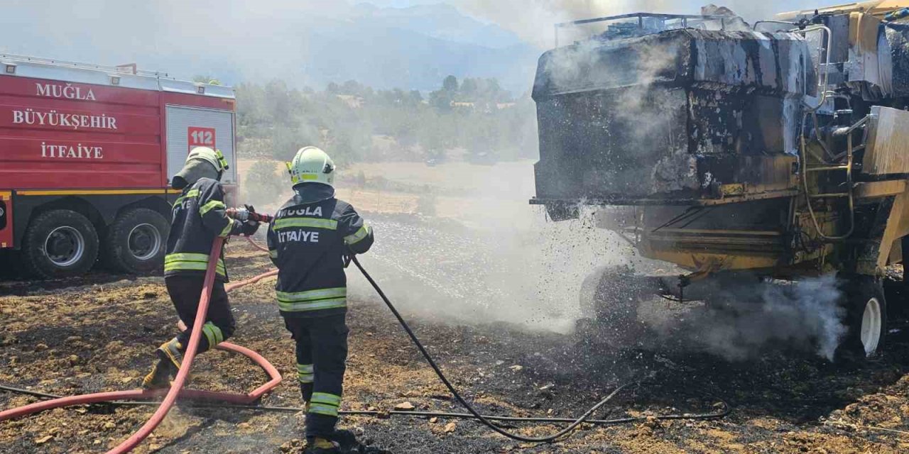 Seydikemer’de Biçerdöver yangını