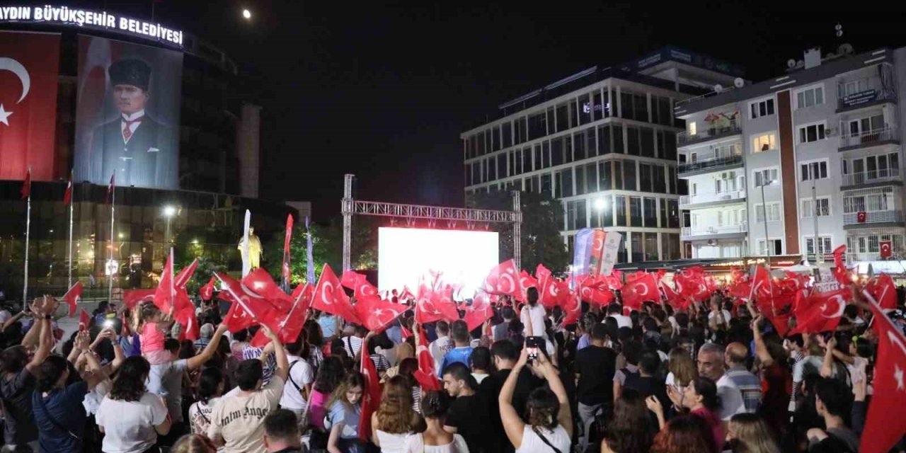 Aydın’da milli maç heyecanı dev ekranda yaşanacak