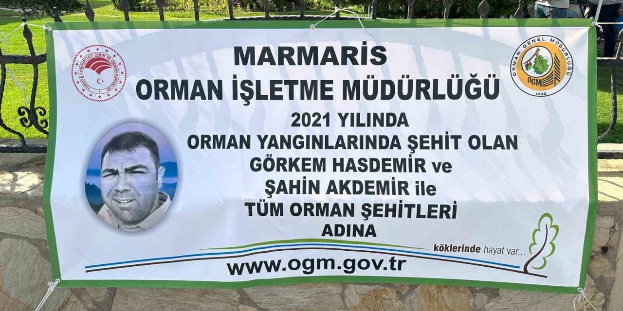 Marmaris orman şehitlerini unutmadı
