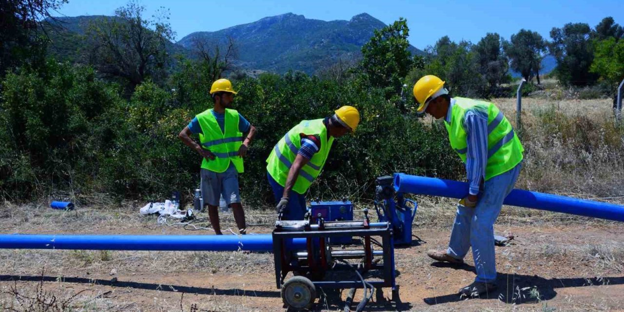 Datça Mesudiye’de içme suyu hatları yenileniyor