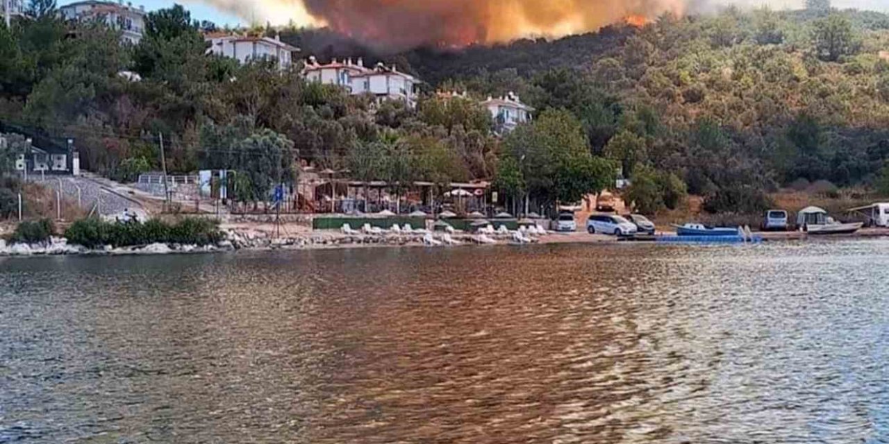 Milas’ta alevlerin önü kesildi