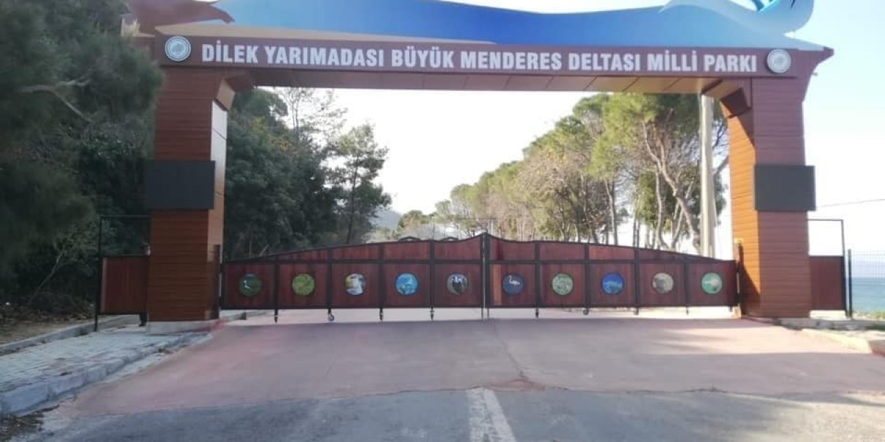 Kuşadası’nda Milli Park’ta yangına karşı tedbirler aldı