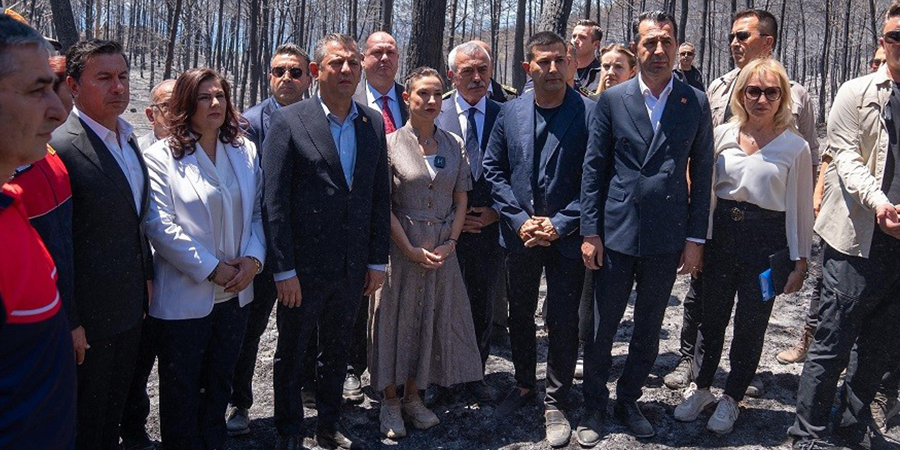 CHP lideri Özel’den yangın bölgesine ‘geçmiş olsun’ ziyareti