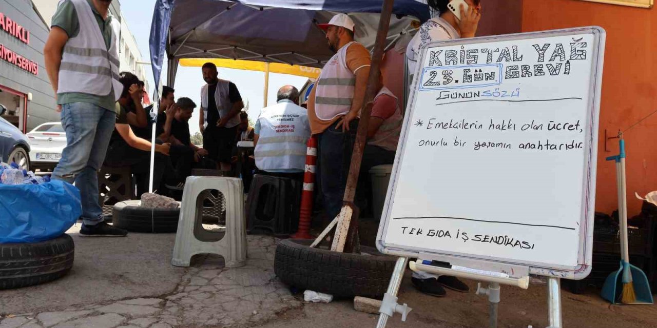 Zeytinyağı fabrikası işçileri 23 gündür grevde