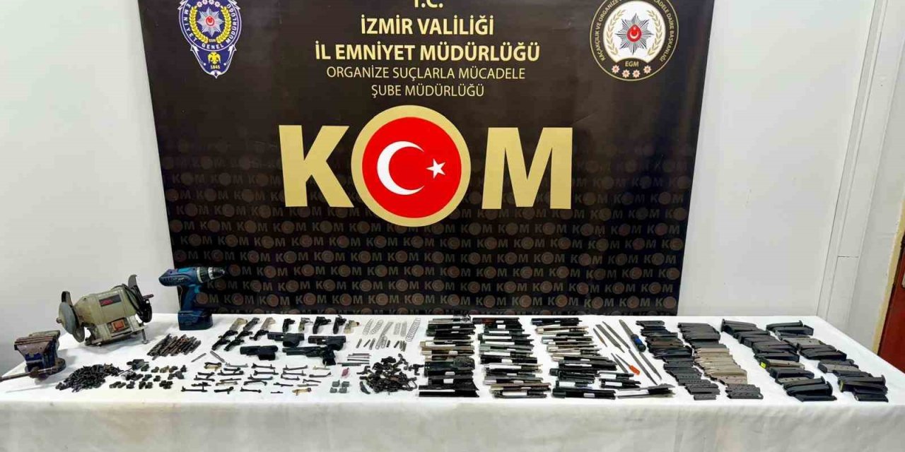 İzmir’de kaçak silah imalathanesine operasyon