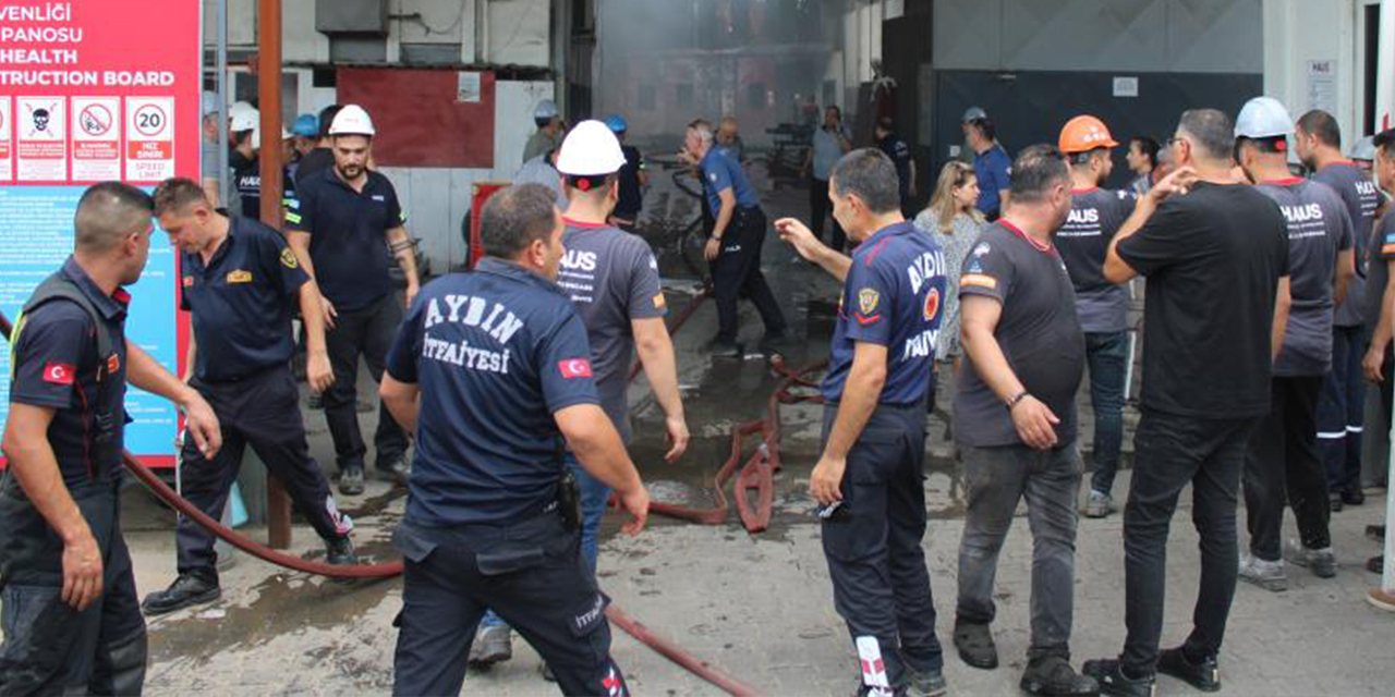 Aydın’da fabrika yangını: 9 kişi dumandan etkilendi
