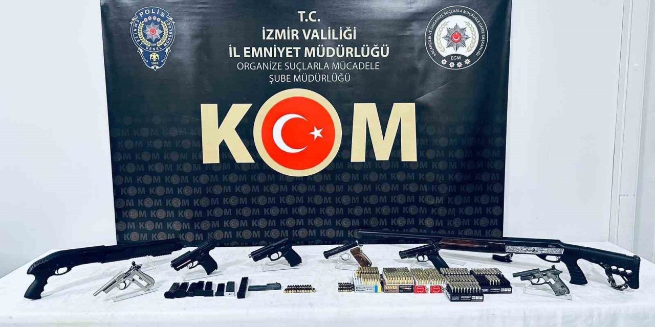 İzmir’deki yasa dışı silah ticareti operasyonunda 1 tutuklama