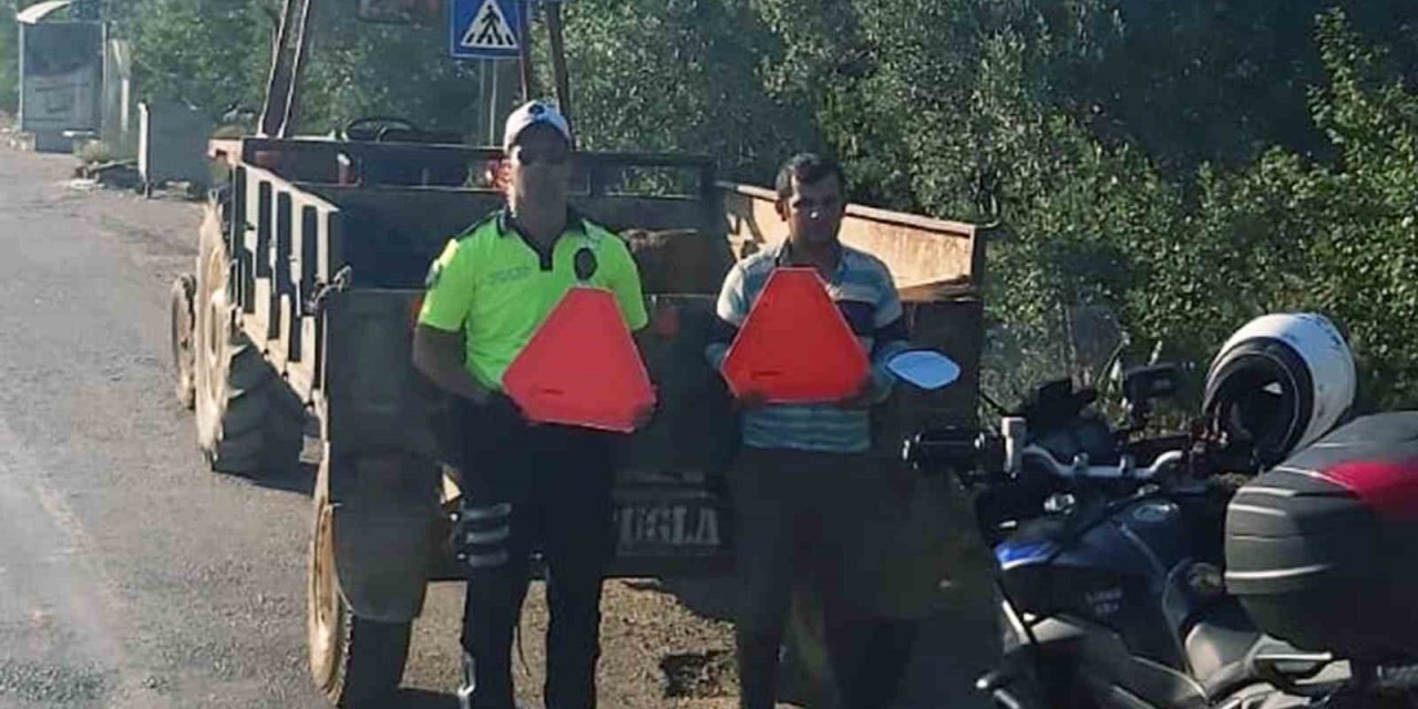 Trafikçilerden reflektör denetimi