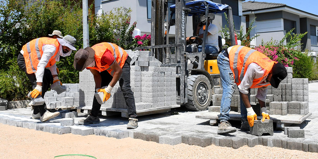 Güzelçamlı’da üstyapı yatırımları hız kesmiyor