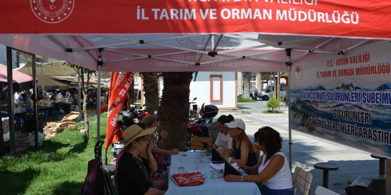 Germencik’te su ürünleri tüketici anketi yapıldı