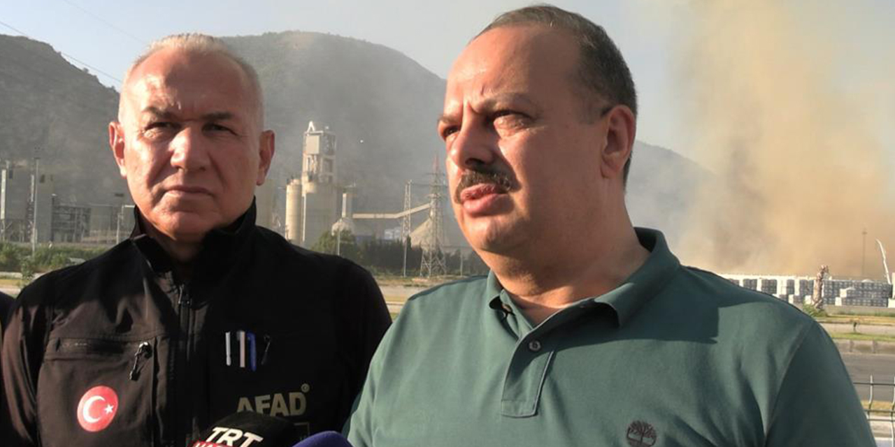Vali Canbolat: "23 ilden takviye ekipler geldi,  140 bin ton atık kağıt zarar gördü"