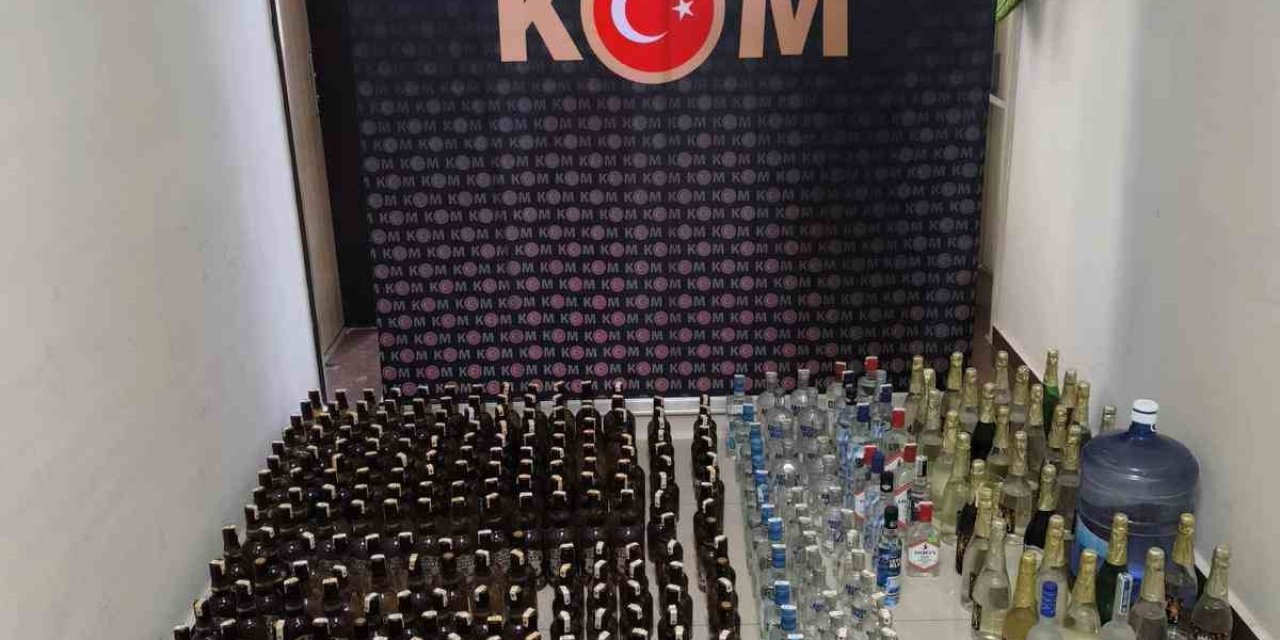 Kuşadası’nda kaçak içki operasyonu