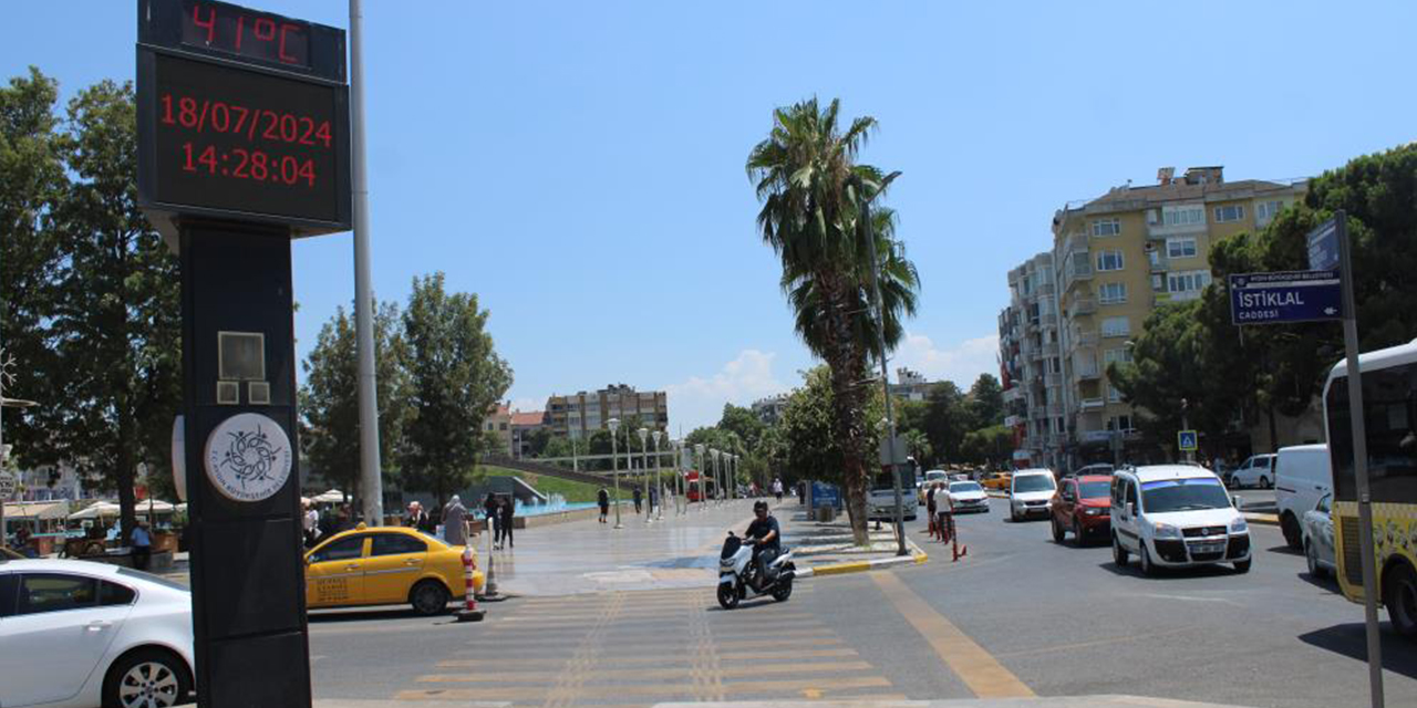 Aydın’da termometreler 41 dereceyi gördü