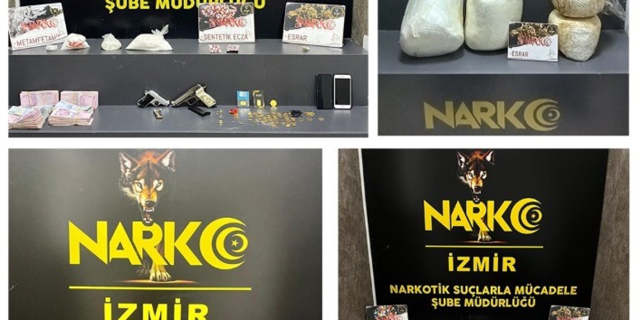 İzmir’de ’torbacı’ operasyonu; kilolarca uyuşturucu ele geçirildi